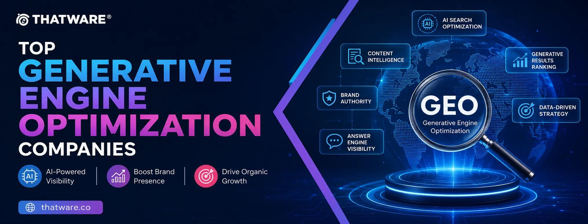 Top Generative Engine Optimization Companies Offering Advanced GEO Optimization Services